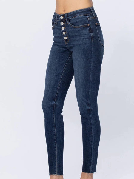 "Judy Blue" Stretch Denim Jeans - Skinny Fit, High Waist (A)